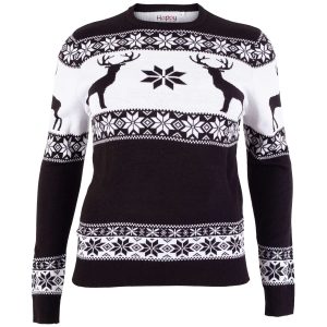 Jule sweaters - Julesweater - Sort - Størrelse 50