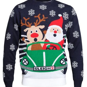 Jule-Sweaters Bluse - The Christmas Roadtrip - Navy - 2 år (92) - Jule-Sweater Bluse