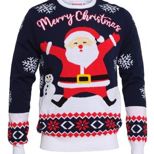 Jule-Sweaters Bluse - Wonderful - Navy - 11-12 år (146-152) - Jule-Sweater Bluse