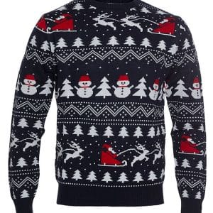 Jule-Sweaters Bluse - Stylish - Navy - 1 år (80) - Jule-Sweater Bluse