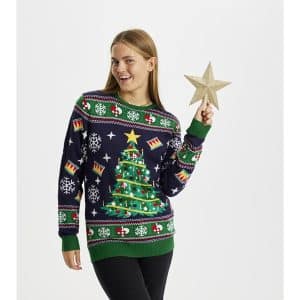 Jule-Sweaters - Christmas Tree Sweater LED - S