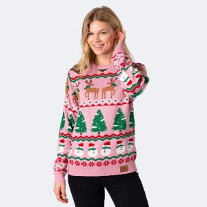 Grim Pink Julesweater Dame