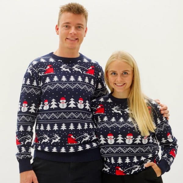 Marineblå Julesweater