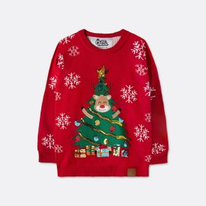 Rensdyr Juletræ Julesweater Børn