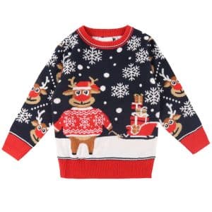 Jule-Sweaters Bluse - The Bringing Christmas Gifts Sweater - Nav