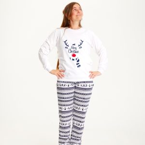 Årets julepyjamas: Sød Pyjamas Navy - dame / kvinder.