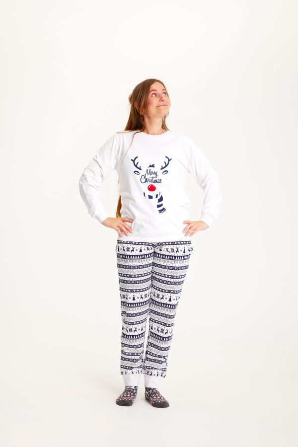 Årets julepyjamas: Sød Pyjamas Navy - dame / kvinder.