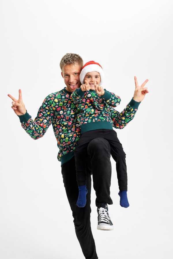 Årets julesweater: Julesweatshirt - herre / mænd. Ugly Christmas Sweater lavet i Danmark