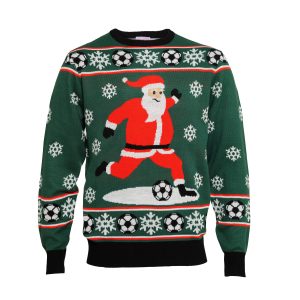 Årets julesweater: SANTA CRISTIANO - Børn. Ugly Christmas Sweater lavet i Danmark