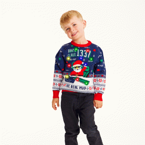 Årets julesweater: The Real MVP - Børn. Ugly Christmas Sweater lavet i Danmark