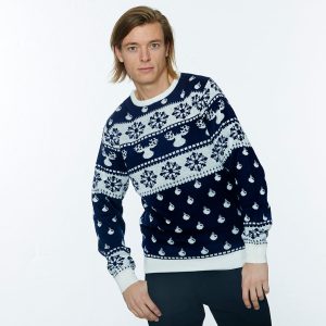 Den Klassiske Julesweater Blå - herre / mænd.