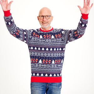 God Jul Sweater Navy - herre / mænd.