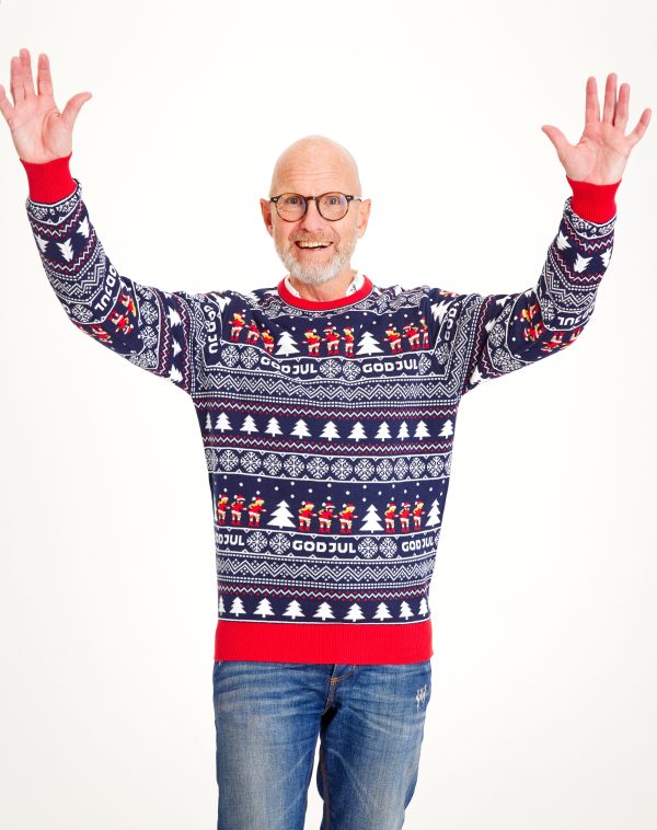 God Jul Sweater Navy - herre / mænd.