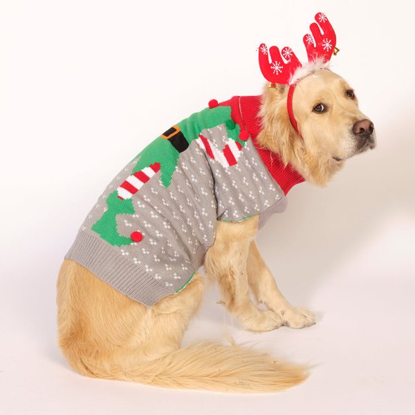 Hundens Julesweater - Grå
