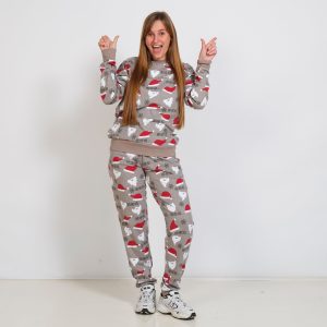 Julesweatsuit Grå - dame / kvinder.