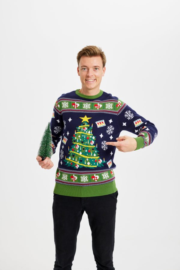 Juletræets Julesweater - herre / mænd.