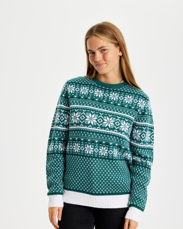 Traditionel Julesweater Grøn - dame / kvinder