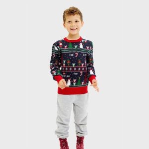 Jule-Sweaters - Vintage gaming sweater kids - 1/2Y