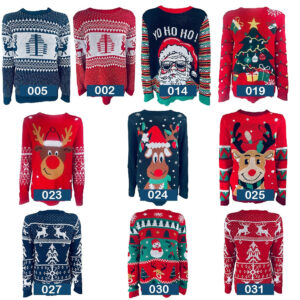 Jule Sweater - Mange Sjove Modeller og Farver - S-030 - Large