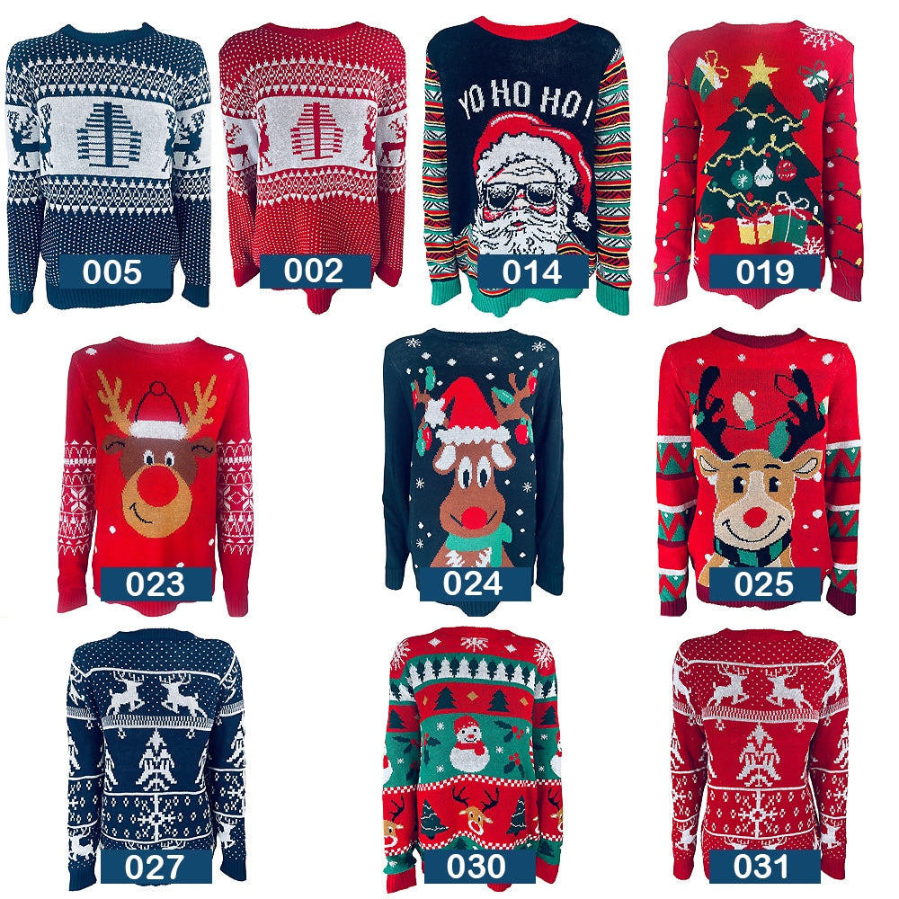 Jule Sweater - Mange Sjove Modeller og Farver - S-002 - Small