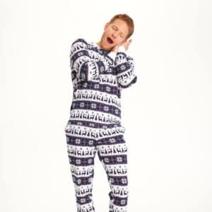 Rensdyr Julepyjamas Navy - herre / mænd.