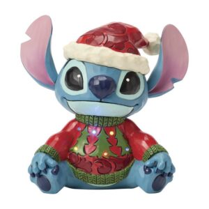 Disney Traditions Figur Stitch Grim jule sweater med lys