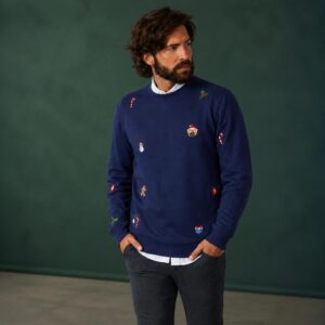 OpposuitsÂ® X-Mas Icons Julesweater Marineblå